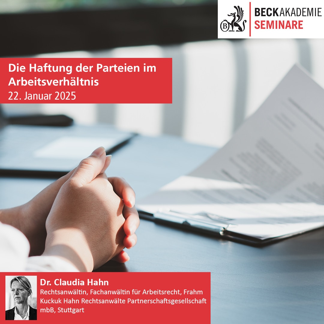 Seminar Haftung Arbeitsverhältnis